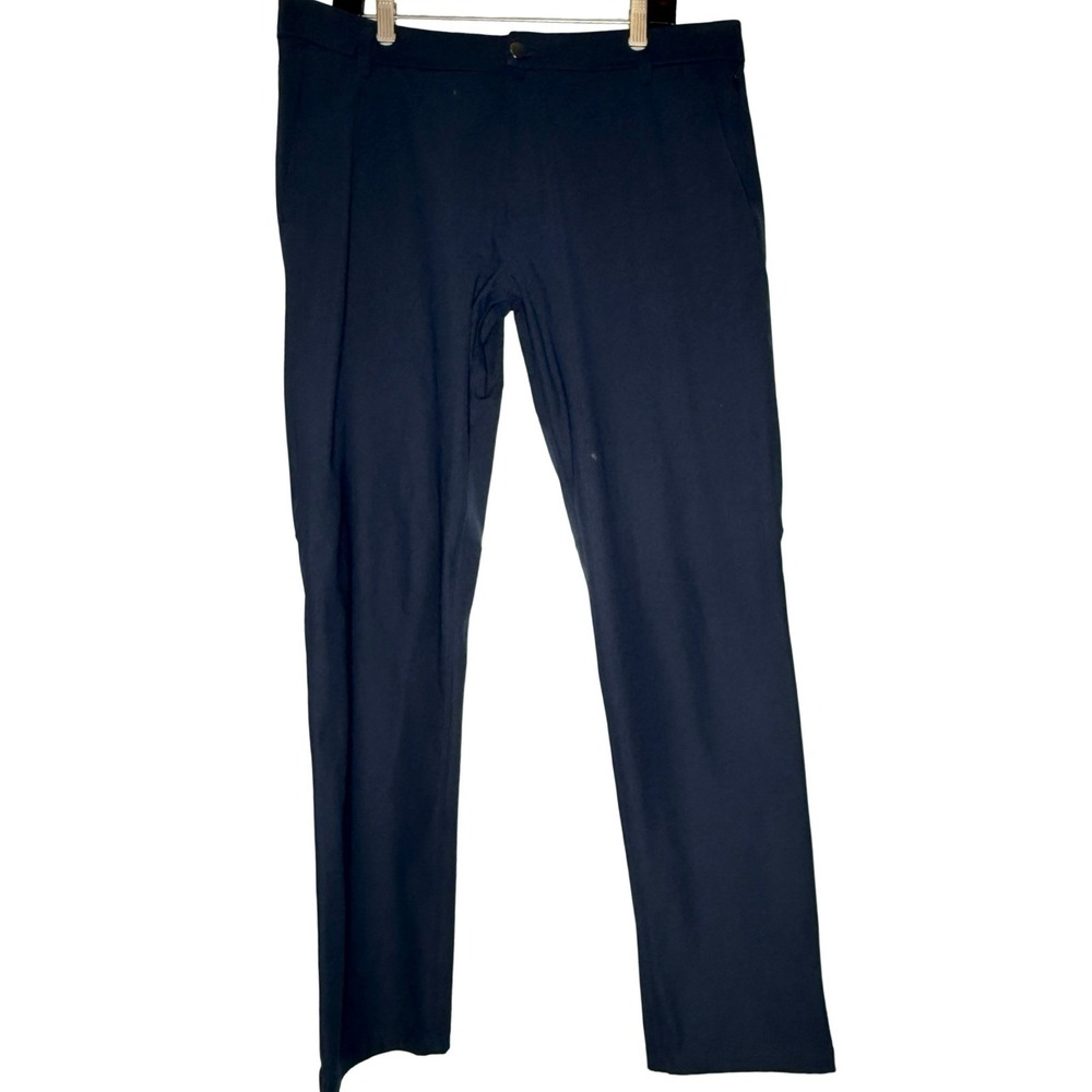 Lululemon Men's Navy Chino Pants ~36x30 Flat Front Golf Business Casual Office